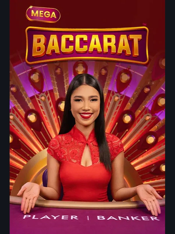 Mega Baccarat live game at Viperspin Casino