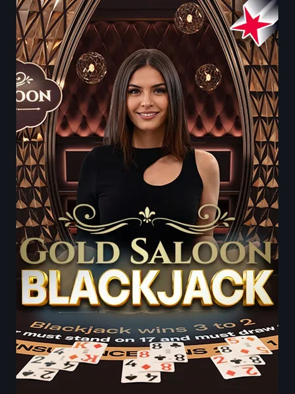 Gold Saloon Blackjack live game at Viperspin Casino