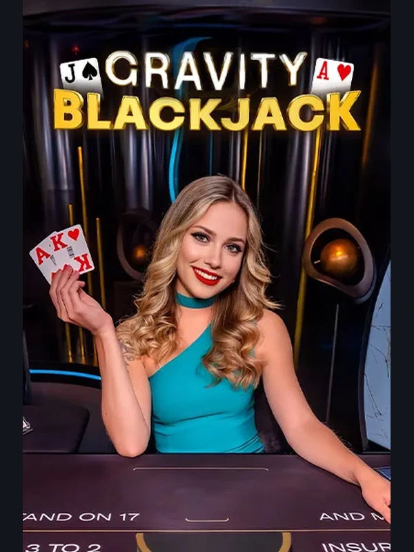Gravity Blackjack live game at Viperspin Casino