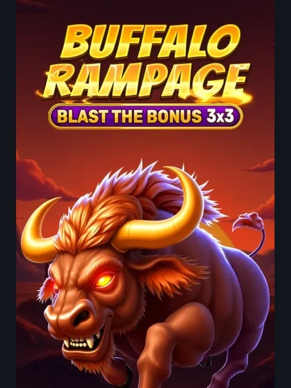 Buffalo Rampage Blast the Bonus 3x3 slot at Viperspin Casino